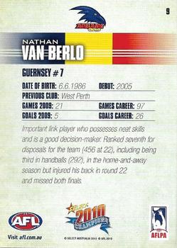 2010 Select AFL Champions #9 Nathan Van Berlo Back